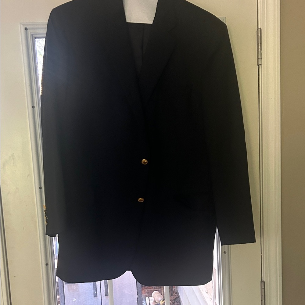 Brooks Brothers Navy Blazer with Gold Buttons